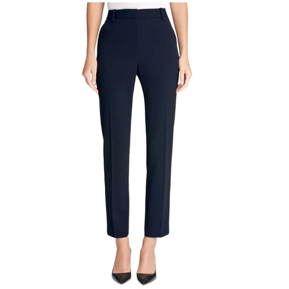 DKNY Womens Essentials Trouser Ankle Pants Size 6 Navy Career Business Work